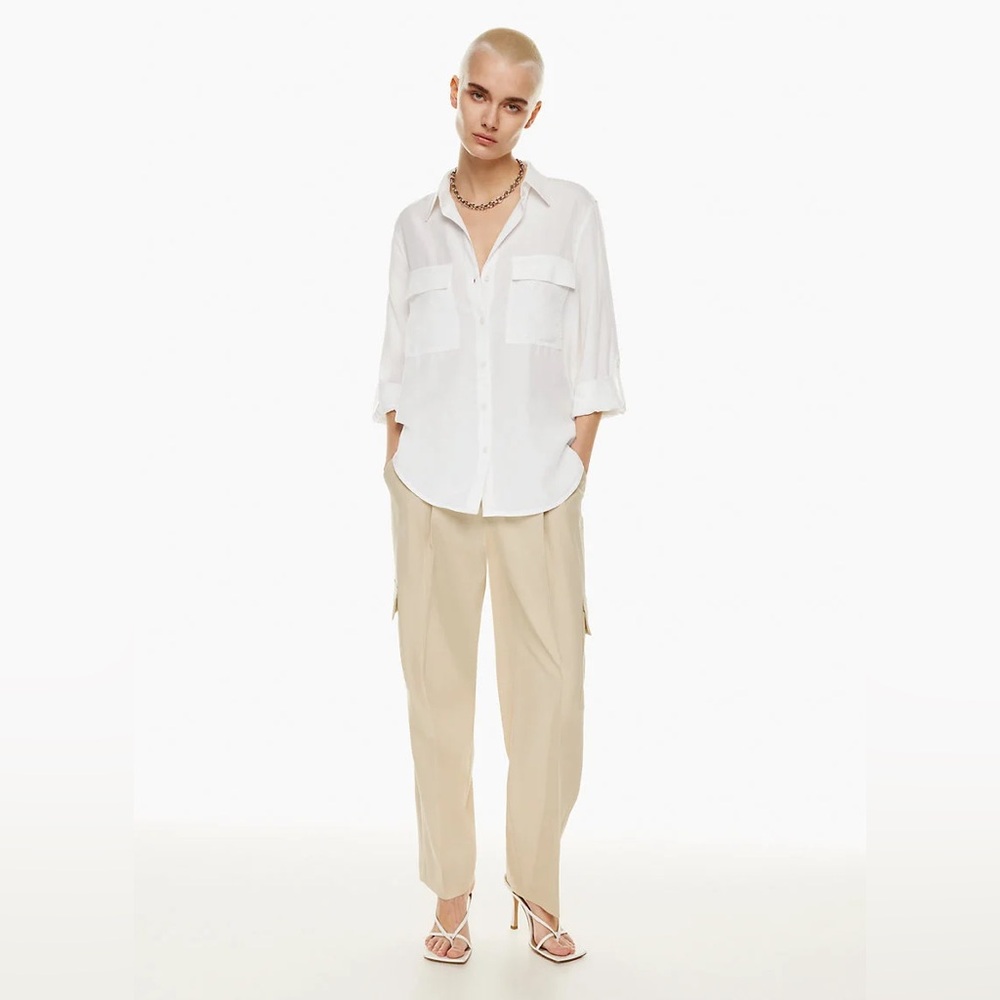 Babaton Utility Linen Shortsleeve Shirt
